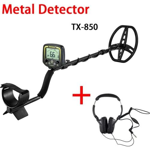 TX-850 Metal Detector Professional Underground Depth Metal Detector With headphones Gold Treasure Detector Hunter Pinpointer