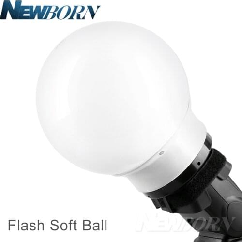 5.9'/15cm Universal Flash Soft Ball Diffuser Ball for Canon Nikon Yongnuo Neewer Godox flash Speedlite V860II V850II TT685