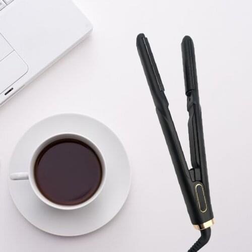 Hair Straightener 12mm Panel Fast Warm-Up 2 in 1 Hair Straightener Curler Ceramic Flat Iron Curling Wave Styling Tools
