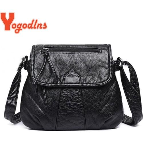 Yogodlns Fashion Designer Womens Bags 2021 High Quality Crossbody Bag Soft PU Leather Shoulder Bag Fashion Female Bags Handbags
