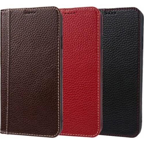 YXAYN 100% luxurious Genuine leather Flip cover Phone Case Wallet Back Cove For iPhone X XR XS 8 7 Plus 11 Pro MAX
