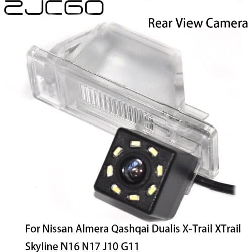 ZJCGO CCD Car Rear View Reverse Back Up Parking Camera for Nissan Almera Qashqai Dualis X-Trail XTrail Skyline N16 N17 J10 G11