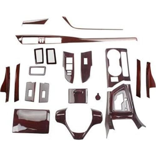 1lot Car stickers ABS Gloss wooden grain inside decoration cover for 2017-2018 Toyota corolla Levin