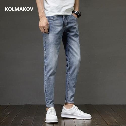 2021 new arrival high quality casual slim fit elastic jeans men ,mens Denim skinny jeans men size 27-36 Z602