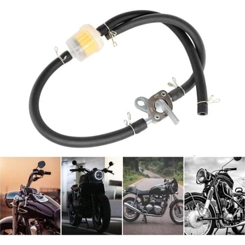 5/8mm Fuel Hose Petrol Filter Tubing Oil Switch Fuel Seat Valve Fuel Tank Switch for 50Cc-150Cc Go Karts