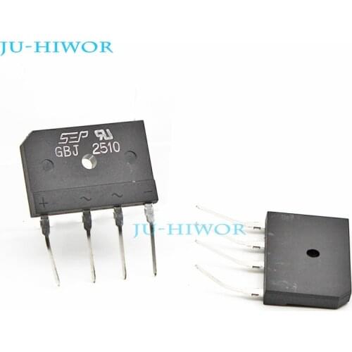 5pcs/lot GBJ2510 High Current Glass Passivated Bridge Rectifier 25A 1000V New