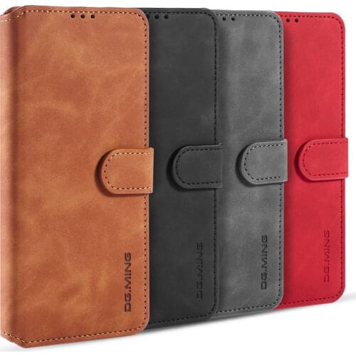 Case For Samsung Galaxy A91 Leather Luxury Magnetic Leather Phone Wallet Credit Card Case For Protective Shockproof Full Cover