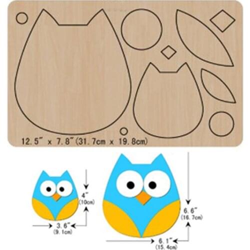 Diy Owl Wood Cutting Die 2021 New Wooden Die Mould For Cut Leather Cloth Fit Common Die Cutting Machines on the Market