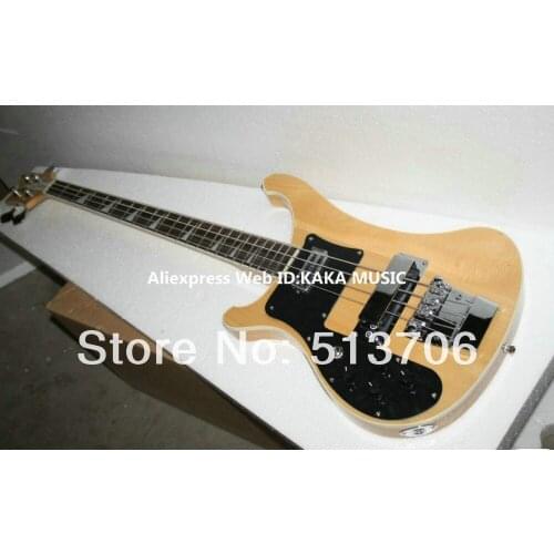 Left Handed Guitar Natural 4 Strings Electric Bass Wholesale Guitars free shipping