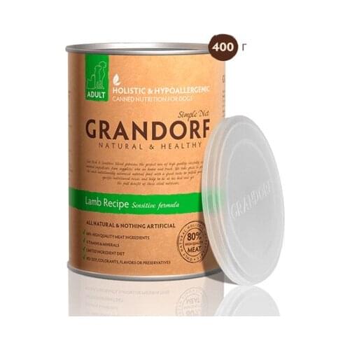 Grandorf Lamb Паштет для взрослых собак всех пород (с ягнёнком)