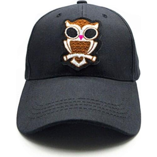 Owl animal embroidery cotton Casquette Baseball Cap hip-hop cap Adjustable Snapback Hats for kids men women 163