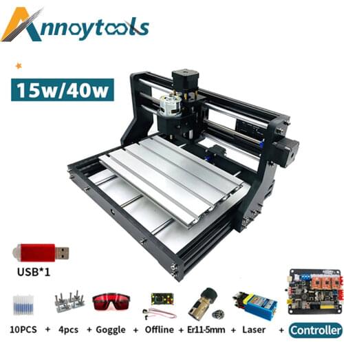 CNC 3018 PRO Laser Engraver Wood CNC Router Machine GRBL ER11 Hobby DIY Engraving Machine for Wood PCB PVC Mini CNC3018 Engraver