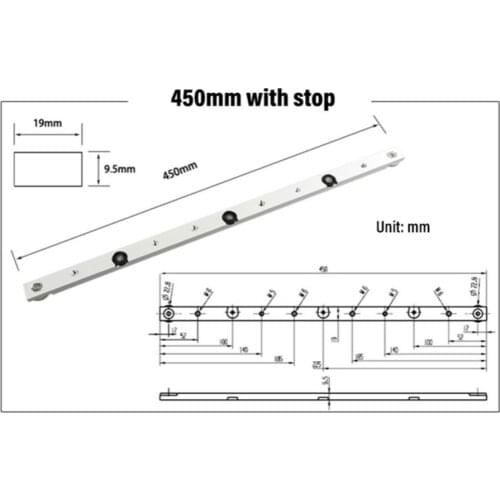 Hot！Aluminium Alloy T-Tracks Slot Miter Track And Miter Bar Slider Table Saw Miter Gauge Rod Woodworking Tools Workbench DIY