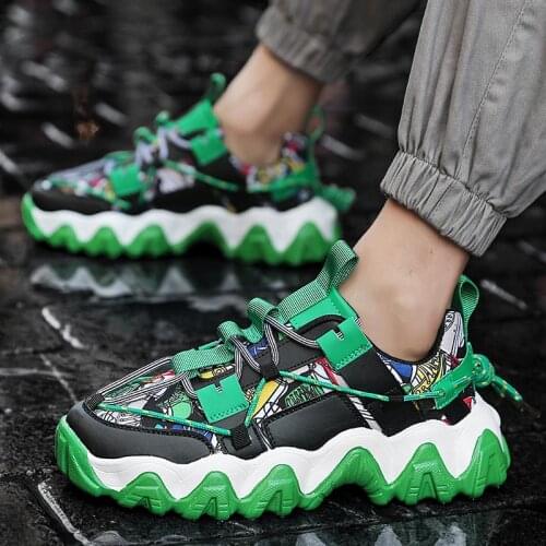 Massive Non Slip Male Sneakers 2020 Mens Sports Shoes Running Men Sport Shoes Black Green Bascket Homme Chaussure Jogging B-538