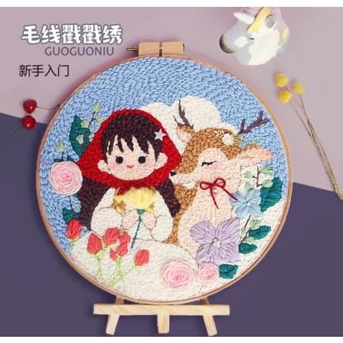 DIY embroidery material package for Russian poke embroidery ribbon embroidery kits diy embroidery kit printed Paintings