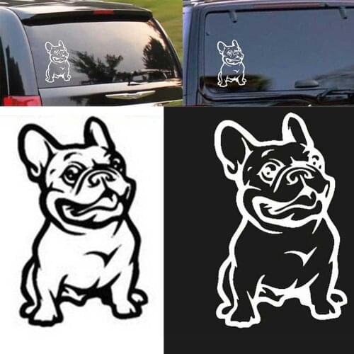 French Bulldog Dog Self Adhesive 3D Stickers Car Sticker Vinyl Cars Decal Custom Window Door Wall Stickers Auto Car Accessories