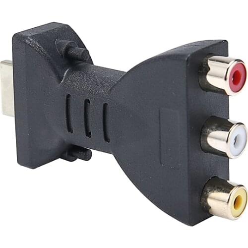 Newest Audio Video Adapter HDMI-compatible Male to 3 RCA Female Composite Converter Professional HDMI-compatible AV Convertor