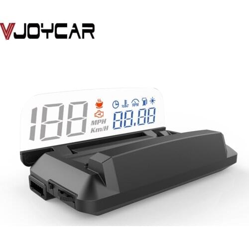 OBD2 HUD Mirror Car Head Up Display Digital Speed Projector Security Alarm Water Temp RPM Turbo Pressure Updated Ver
