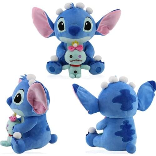 Disney Stitch Plush Doll Toy Cartoon Character Stitch Cartoon Animal Stuffed Soft Plush Pillow Doll Kids Gift