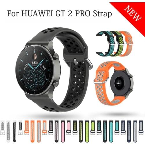 Silicone Watchband Strap for Huawei Honor Magic 2 46mm/Dream/2e gt2 gt Bracelet Band 22mm Replacement Watchbandfor WATCH 2 Pro