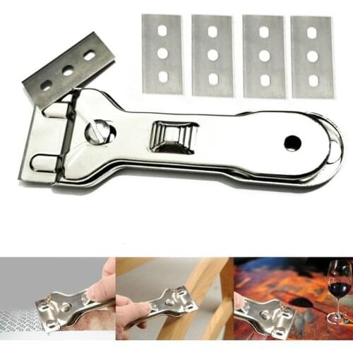 1PC Multifunction Glass Ceramic Hob Scraper Cleaner Remover With 5pcs Blade For Cleaning Oven Cooker Tools Utility Knife