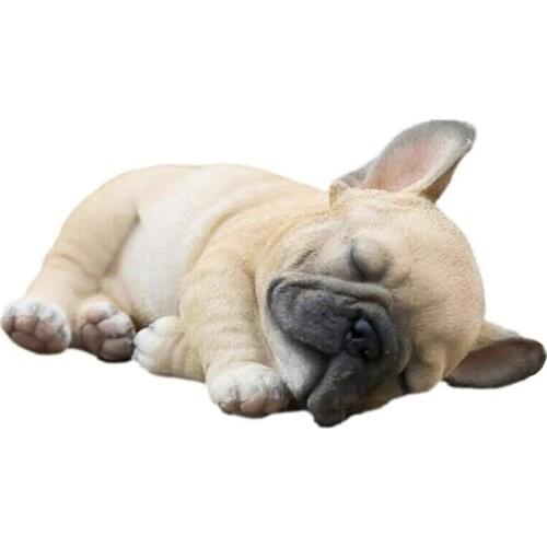 French Bulldog Sculpture Ornament Dog Statue Figurine Outdoor Garden Decor Gift