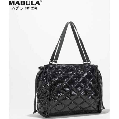 Space Pad Pillow Tote Handbags Fashion Winter Geometry Square Travel Shoulder Bags Large Capacity Purses Waterproof