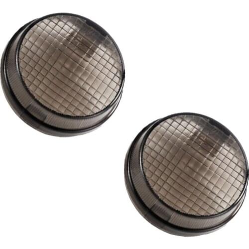 2PCS Smoke ABS Motorcycle Turn Signal Indicator Lens Front Rear Light Cover For Honda Cruisers Kawasaki Vulcan 2000 1600 Classic