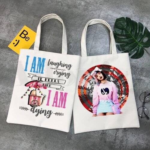 Melanie martinez Streetwear Unisex Cry Baby Handbags Shoulder Bags Casual Shopping Girls Handbag Women Elegant Canvas Bag