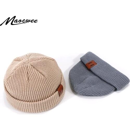 Unisex Hats Knitted Outdoor Thick Cap Winter Beaines For Woman Men Breathable Gorras Simple Hats Warm Solid Casual Lady Beanies
