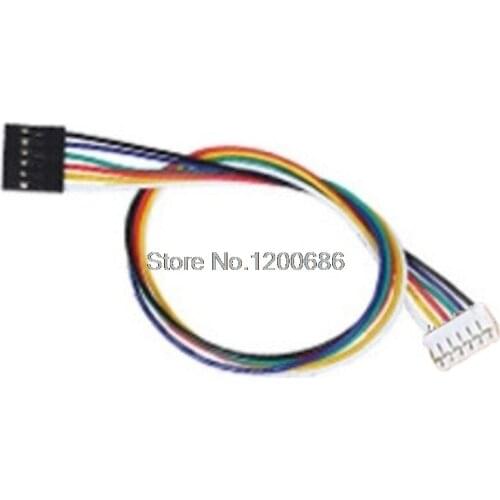 20CM 50CM 1M 24AWG 6pin PH2.0 Extension 6pin 2.54 DuPont Female black connector wire harness