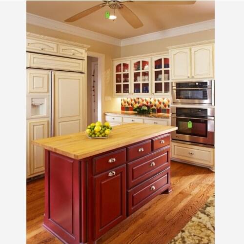 2017 new haker style traditional customized made solid wood kitchen cabinets matt wooden kitchen cabinetery SKC1612003