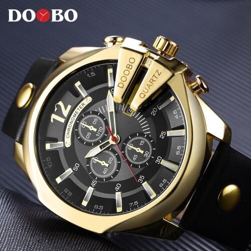 2021 DOOBO Man Watch Men Watches Fashion Luxury Male Wristwatch Golden Quartz Montre homme Relojes Hombre Clock Men