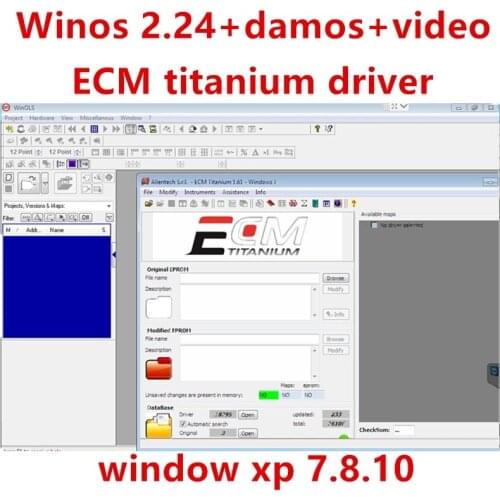 2021 Hot Winols 2.24+ Ecm Titanium 26000+ Unlock Patch+ Damos Files+ Video + User Manual Drivers Diagnostic Tool send by CD