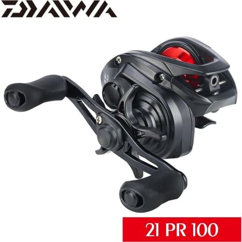 2021 NEW DAIWA PR100 Baitcasting Fishing Reel 100L 3+1BB 6.3:1Ratio 190g Light Body MAGFORCE Brake System Seawater Reel