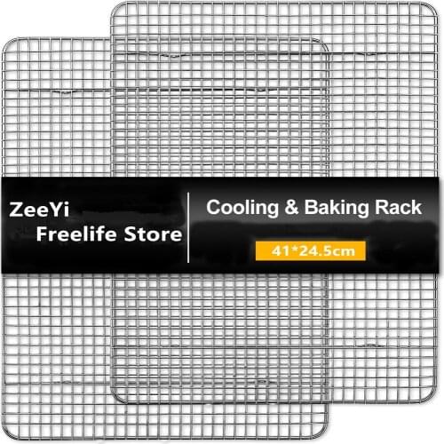 Nonstick Baking Cooling Rack For Pizza/Biscuit/Cookie/Pie/Bread/Cake Oven Kitchen Baking Barbecue Wire Grid Tray Drying Stand