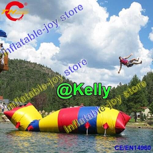 Free shipment inflatable water catapult blob, portable bouncy big inflatable water air bag jumper, durable inflatable water blob