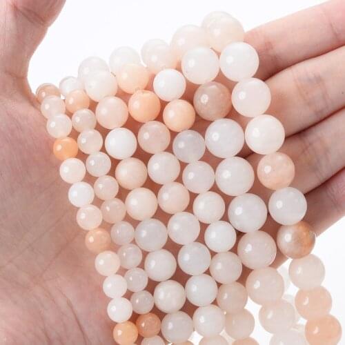 Pink Aventurine Natural Stone Beads Round Loose Spacer Bead for Jewelry Making DIY Charm Bracelet Accessories 4/6/8/10/12mm