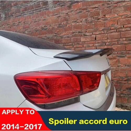 FOR Carbon Spoiler Honda Accord-euro 14 15 16 17 Rear Lip Rear Spoiler High Quality Color Rear Wing TSX Tail Fin Car Accessories