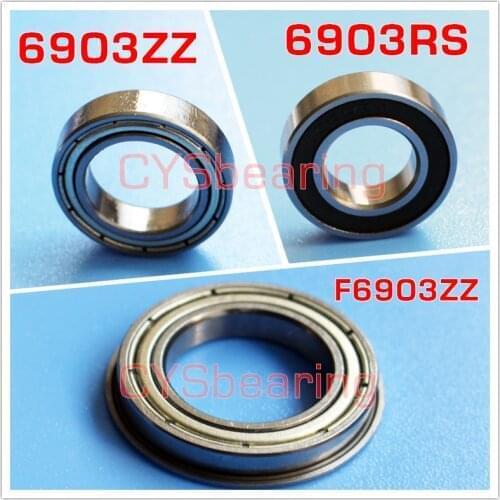 F6903ZZ S6903ZZ Stainless Flange 61903RS 6903 17x30x7Mm Ball Bearings 6903RS Bike SUS440 304
