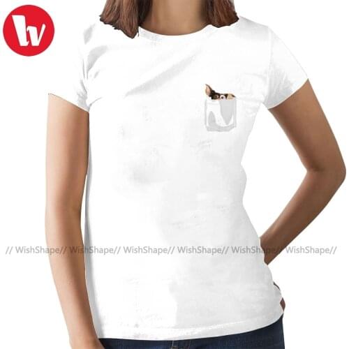 Mogwai Gremlins T-Shirt There Is A Mogwai In My Pocket T Shirt White Street Wear Women tshirt Ladies Tee Shirt