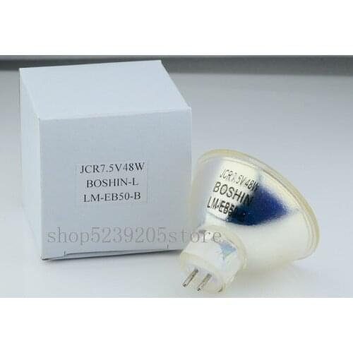 BOSHIN JCR7.5V48W halogen lamp used for MORITEX SCHOTT LM-EB-50-B,JCR 7.5V 48W projector bulb