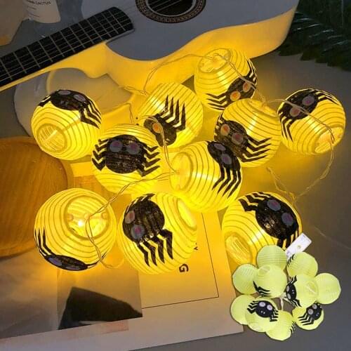 Halloween String Lights Battery Operated Decorative Lights Spider Lights For Indoor Outdoor Party TN88