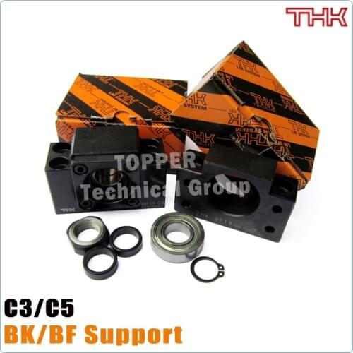 THK CNC ballscrew end support BK10/15/20/25/30/35/40 Fixed-side + BF10/15/20/25/30/35/40 supported-side