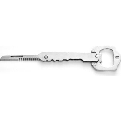 Multifunctional Camping Hiking Walking Key Tool Key Portable Outdoor Folding Knife Bottle Opener Multitool Knife Utility Card