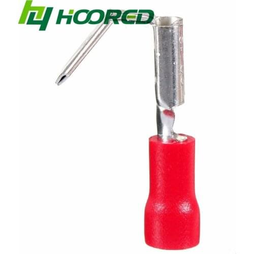 PDBB 6.3mm 20pcs Red Color Crimping Connectors Piggyback Female Spade Connector Terminals Brass printed with Sn