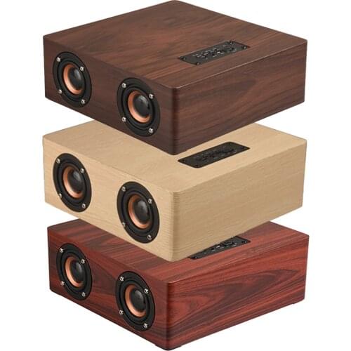 Q5 Wooden Bluetooth-compatible Speaker Four Speakers Home Mobile Phone Computer Wireless Card Audio Multifunction Entertainment