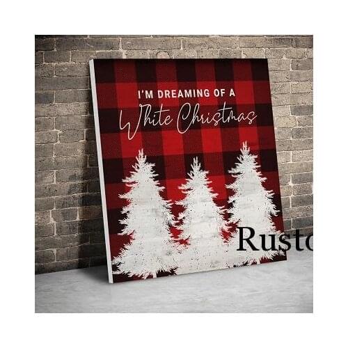 Christmas Decor Canvas Poster Happy New Year Merry Painting On The Wall Pictures for Home Design Room Interior Decor Frameless