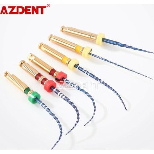 AZDENT Dental Heat Thermal Activated Endo File Forming File Open-End Nickel Titanium Engine Use Root Canal Instrument 25mm