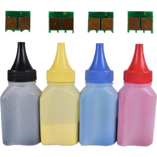 4pcs CRG-418 Color Toner Powder + 4 pcs chip Compatible FOR CANON MF727CDW MF725CDN M729CX printer